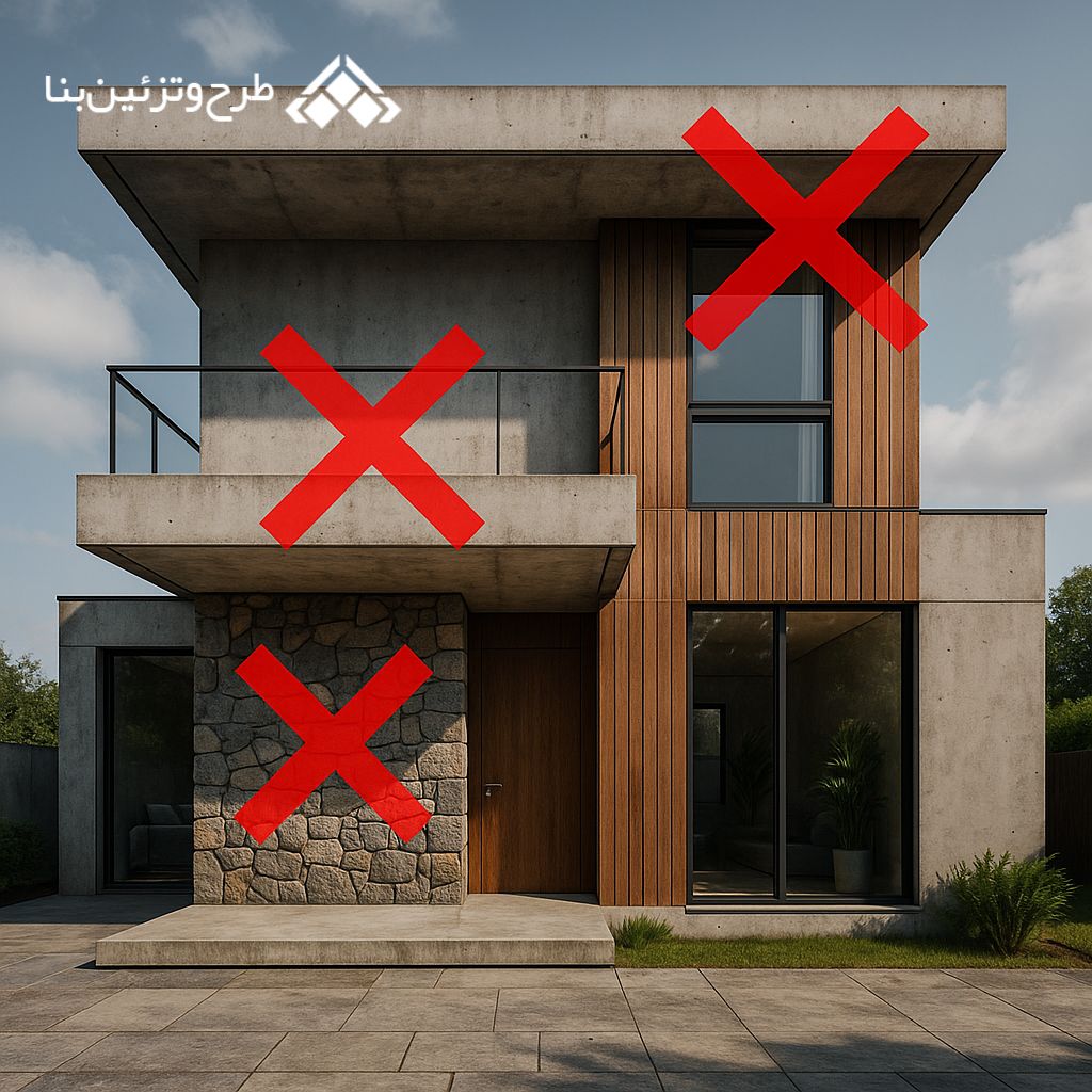 اشتبهات رایج طراحی ویلا مدرن 