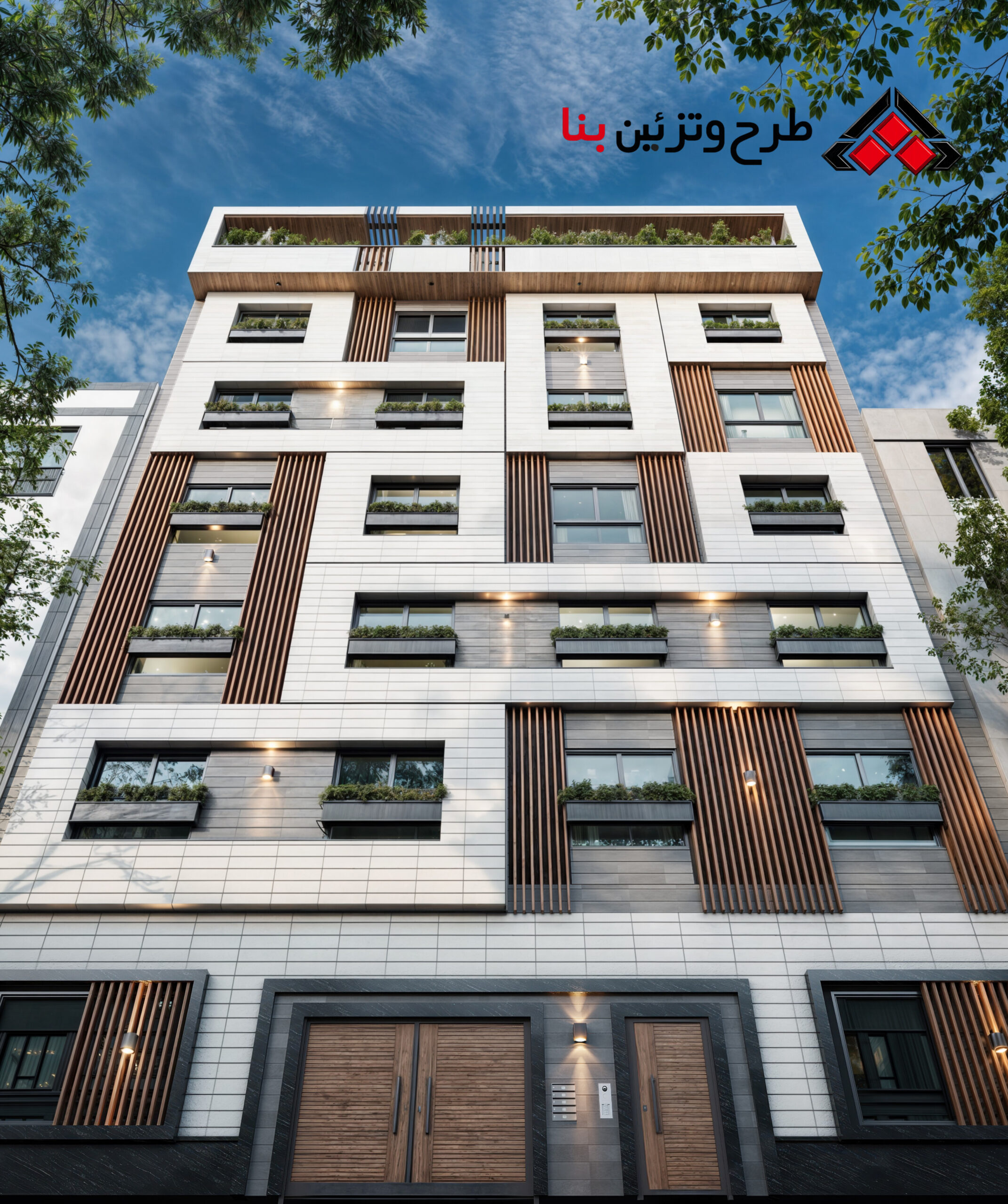 طراحی نمای ساختمان مسکونی